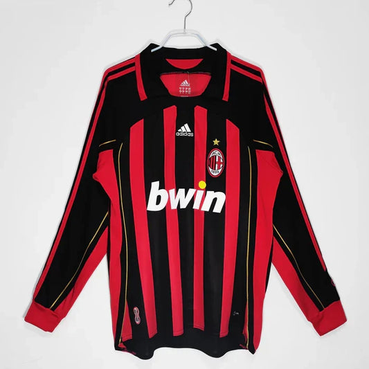 Maillot domicile manches longues rétro AC Milan 2007-2008