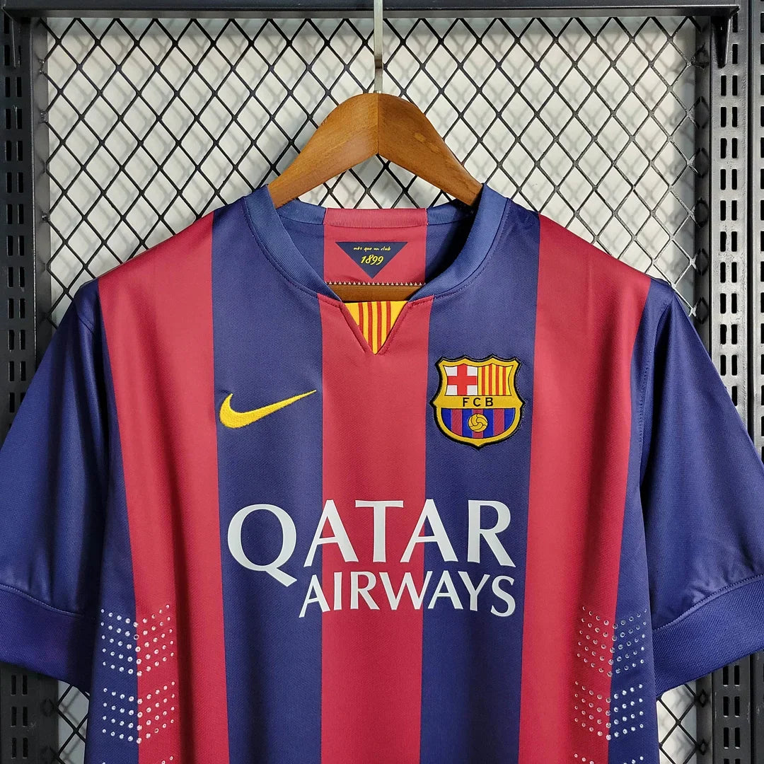 2014-2015 Retro Barcelona Home Jersey