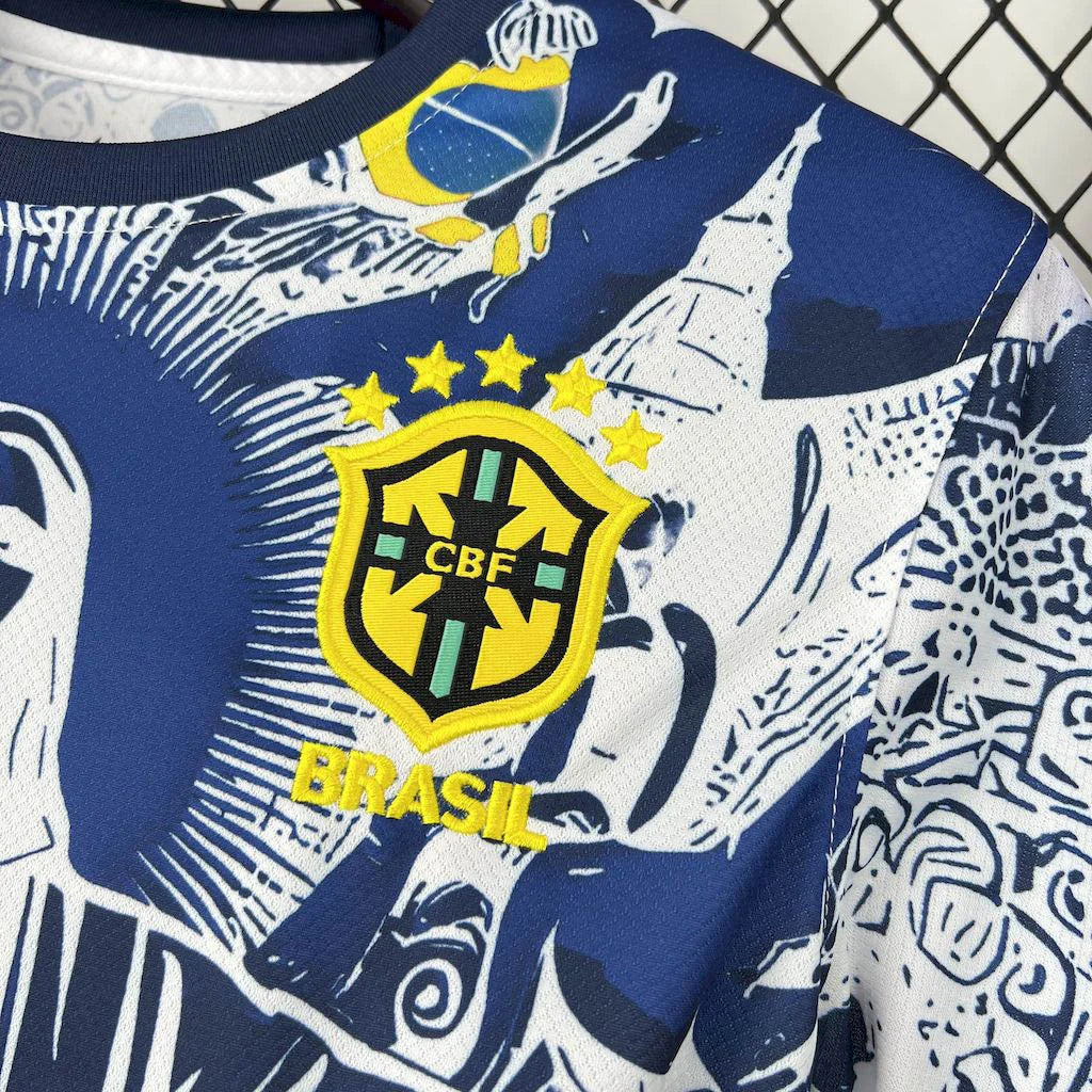 Brazil "Jesus" Blue Limited Jersey