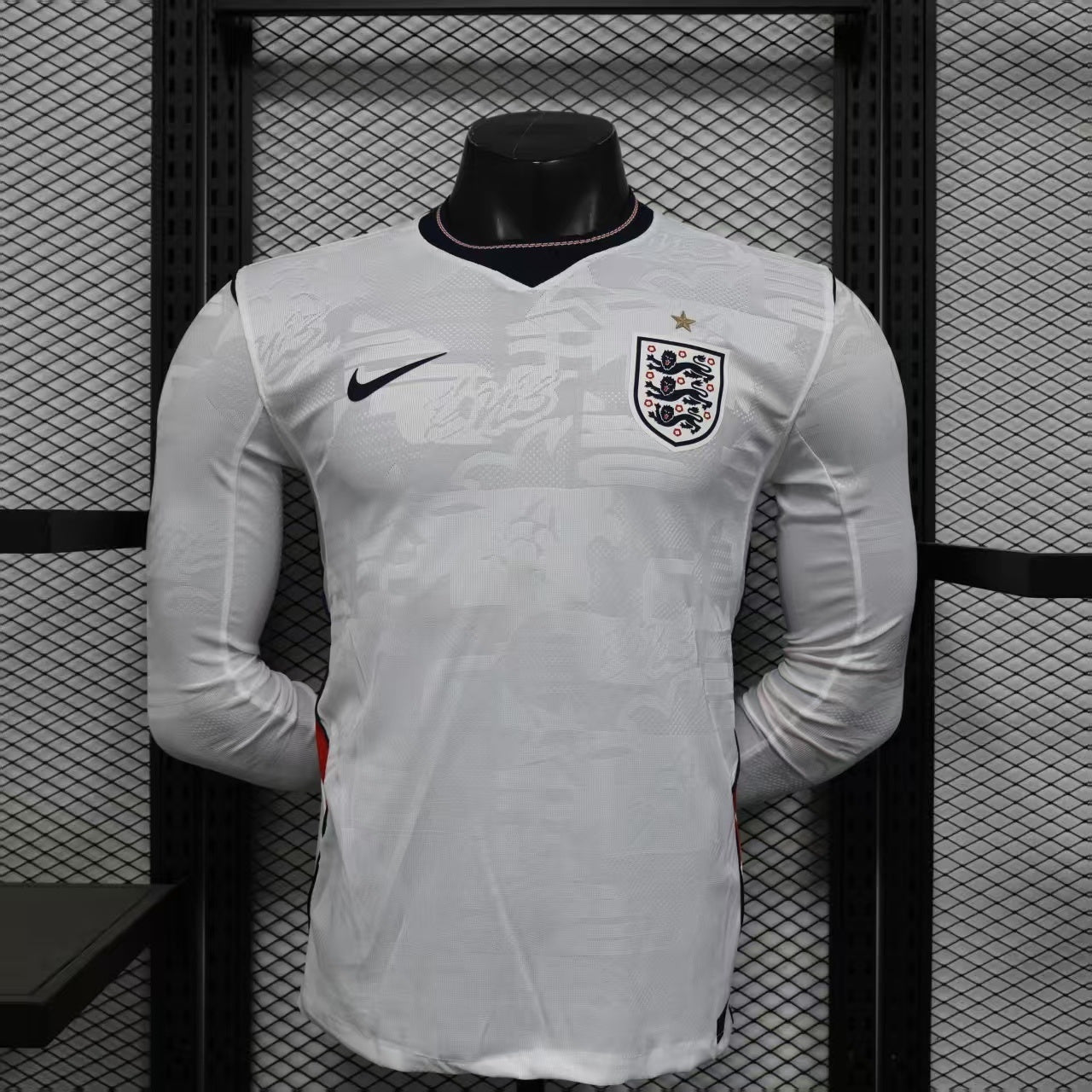 Maillot domicile manches longues version joueur Angleterre Coupe du monde 2026