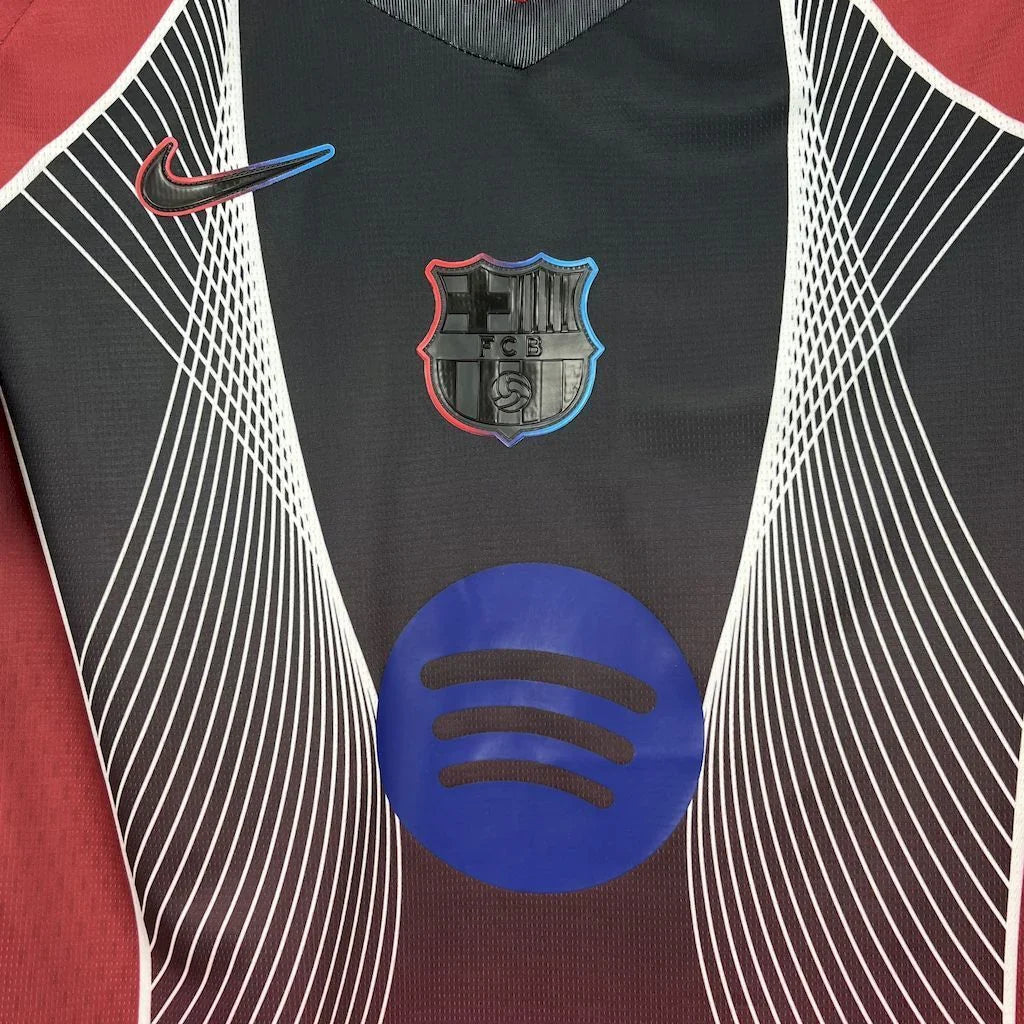 Maglia Barcellona "Crimson Core" Edizione Limitata (Patch Opzionale)