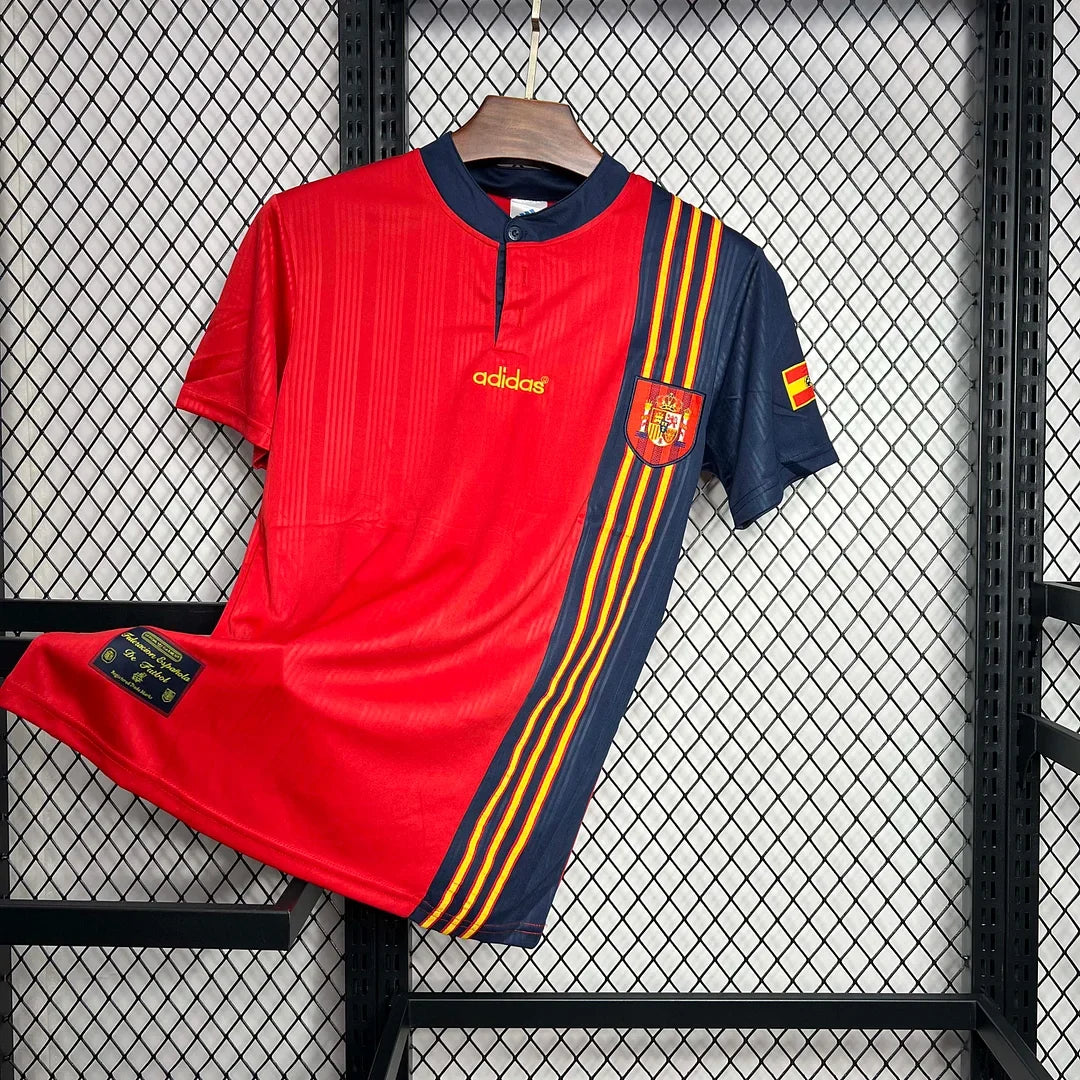 1996 Retro Spain Home Jersey