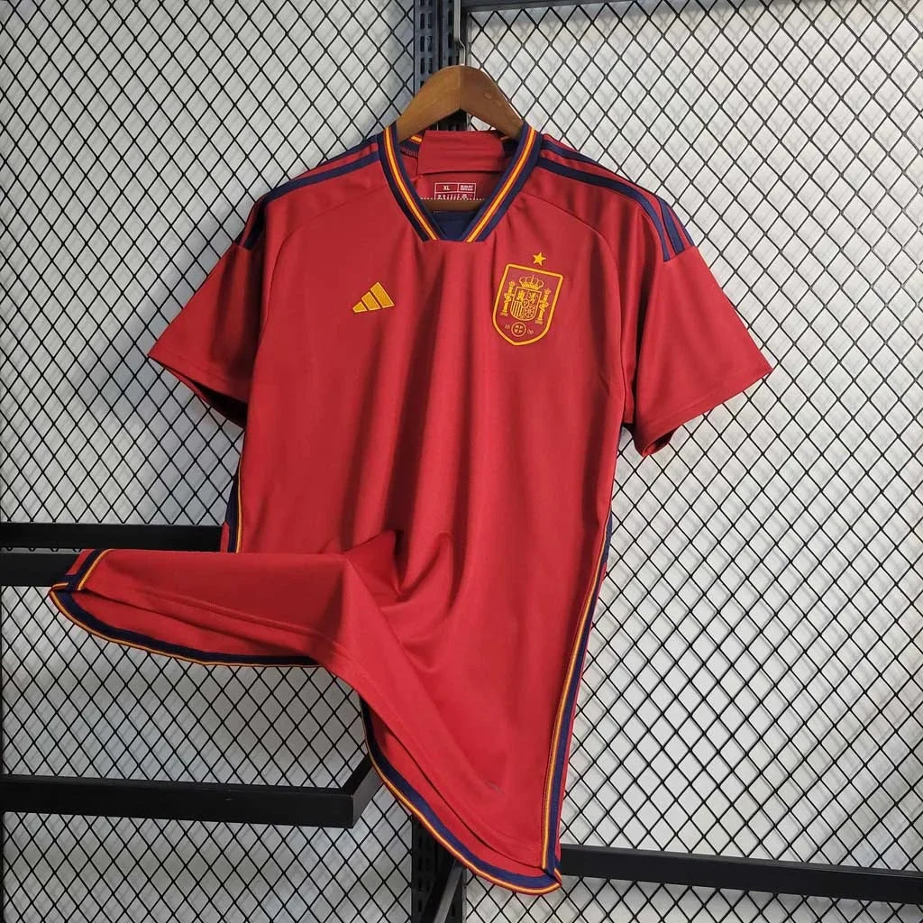 Maillot domicile de l'Espagne Coupe du Monde de la FIFA 2022