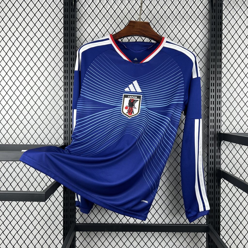 2026 Giappone Maglia Casa Coppa del Mondo Manica Lunga Versione Tifoso