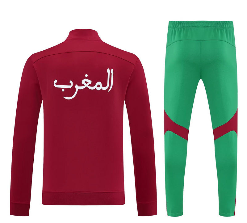 Survêtement Maroc Rouge et Vert 2025-2026