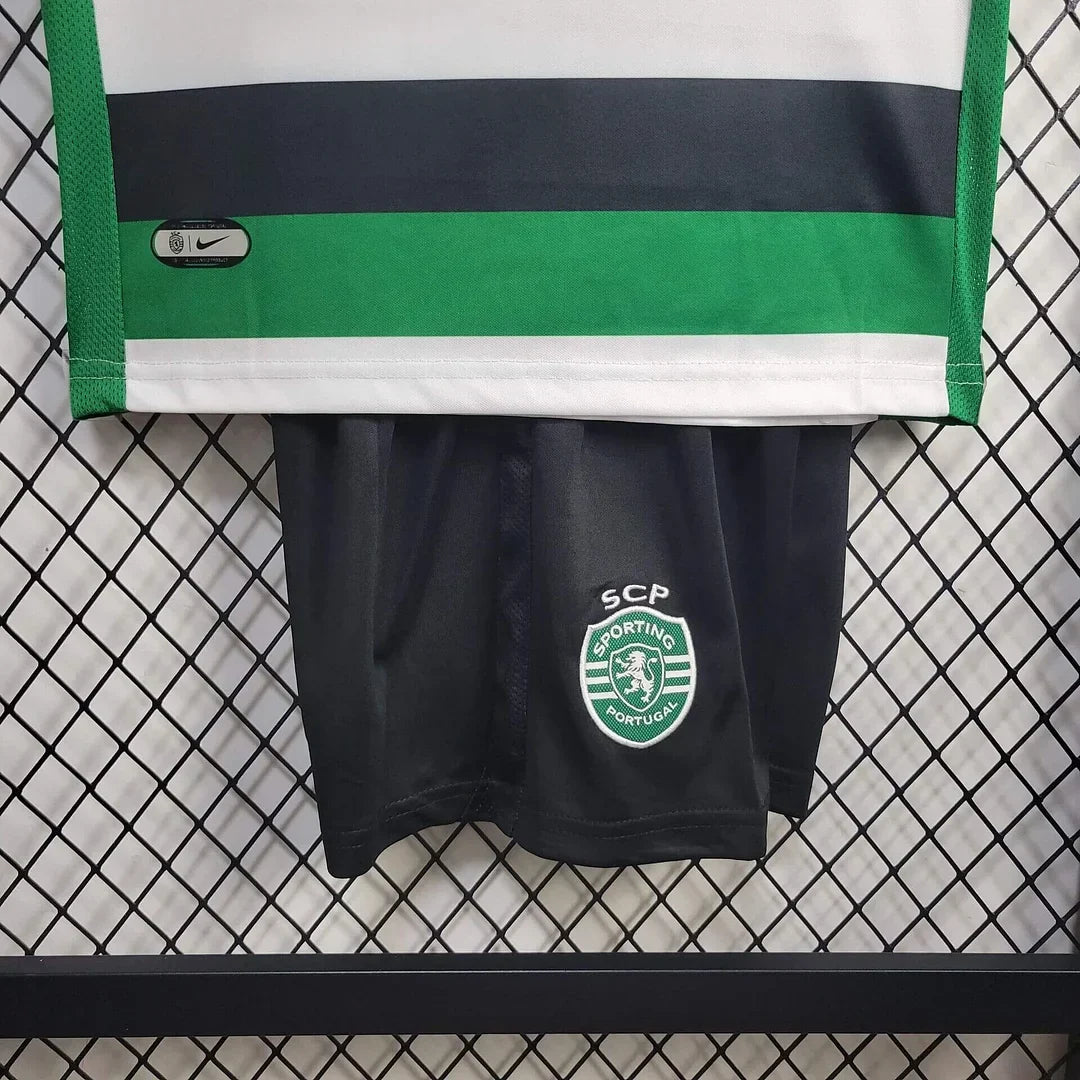 Divisa Casa Sporting Lisbona 2024/2025 Taglia Bambino