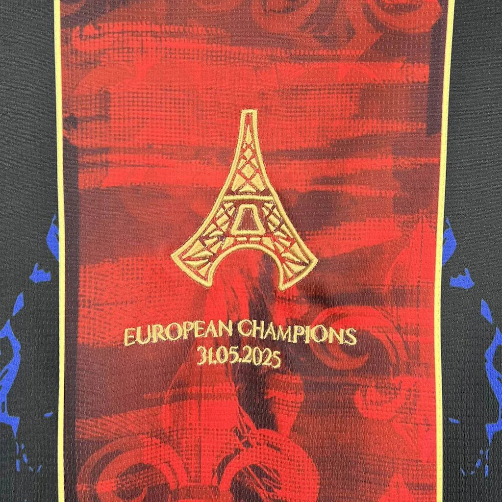 Maglia limitata blu PSG "CAMPIONI D'EUROPA"