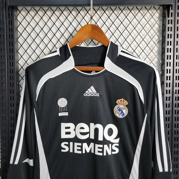 Maglia Calcio Real Madrid Trasferta Maniche Lunghe 2006/2007 Retrò