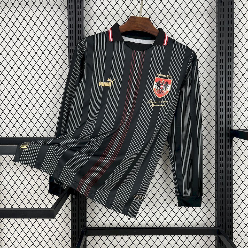 Maglia a maniche lunghe commemorativa per il 50° anniversario dell'Austria 2024