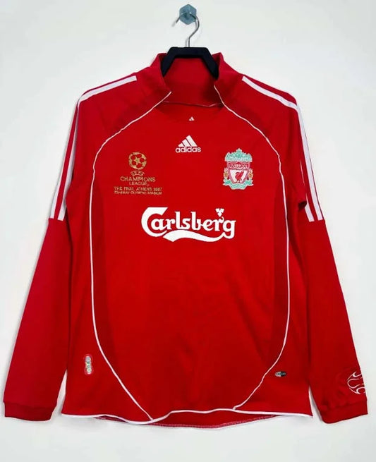 2006/2007 Maglia Liverpool Retrò Casa Maniche Lunghe