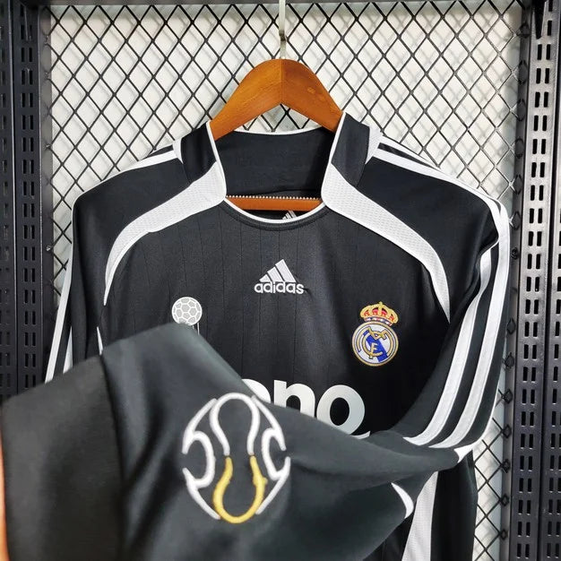 Maglia Calcio Real Madrid Trasferta Maniche Lunghe 2006/2007 Retrò