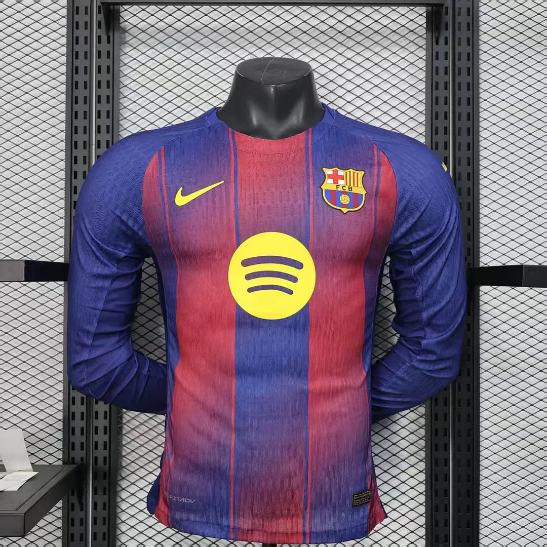 Maglia manica lunga Barcellona Home Kit 2025-2026