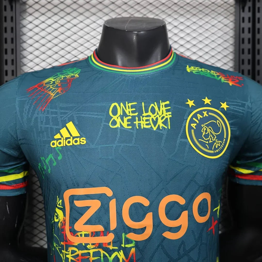 Maillot vert "Bob Marley" en édition limitée de l'Ajax