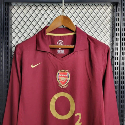 Maglia Home Arsenal Retrò 2005-2006 Maniche Lunghe