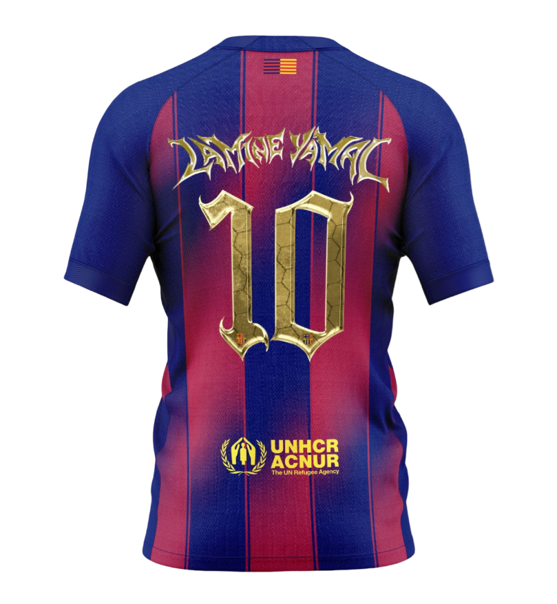 2025/2026 Barcellona Casa Lamine Yamal Edizione Trofeo Kopa