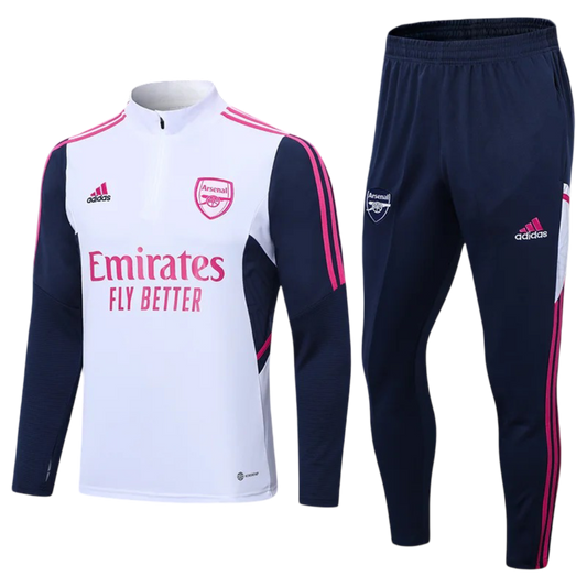 Tuta Arsenal bianca e rosa