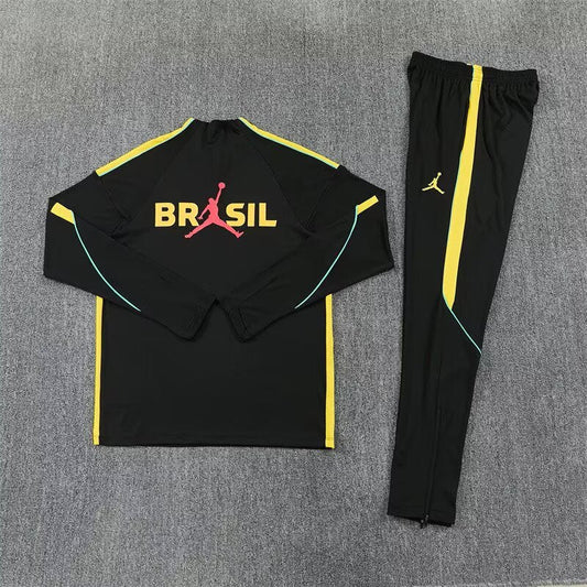 Survêtement noir et jaune Brésil 2026/2027