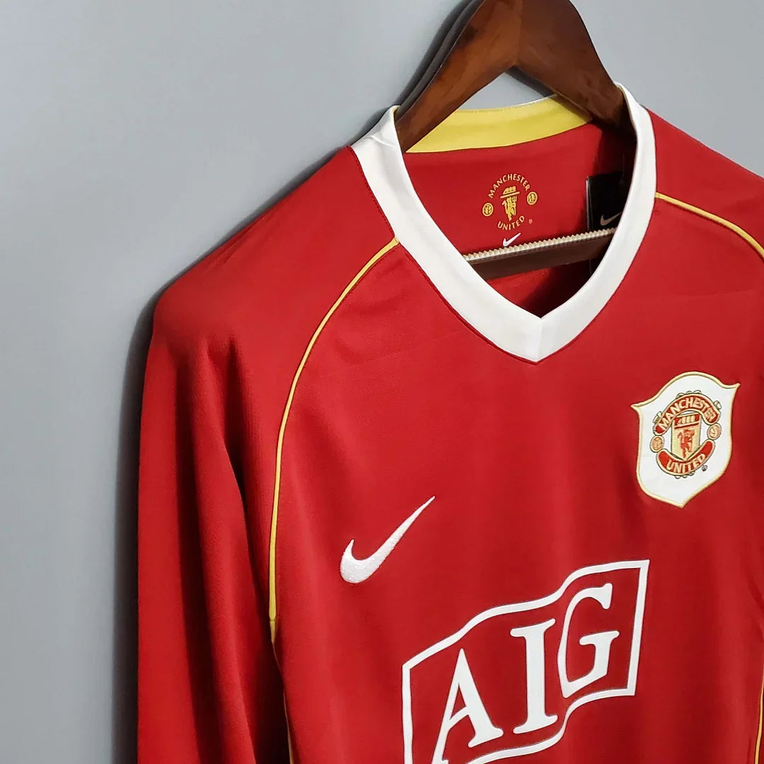 Maglia Manchester United Home Maniche Lunghe 2006/2007 Retro