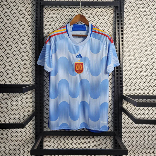 Maglia da trasferta Spagna Coppa del Mondo FIFA 2022