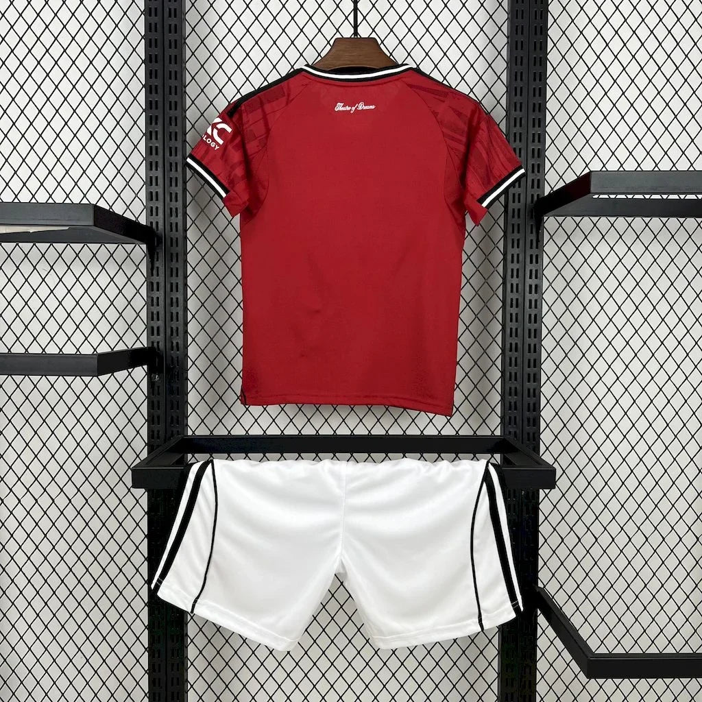 Completo casa Manchester United 2025/2026 taglia bambino