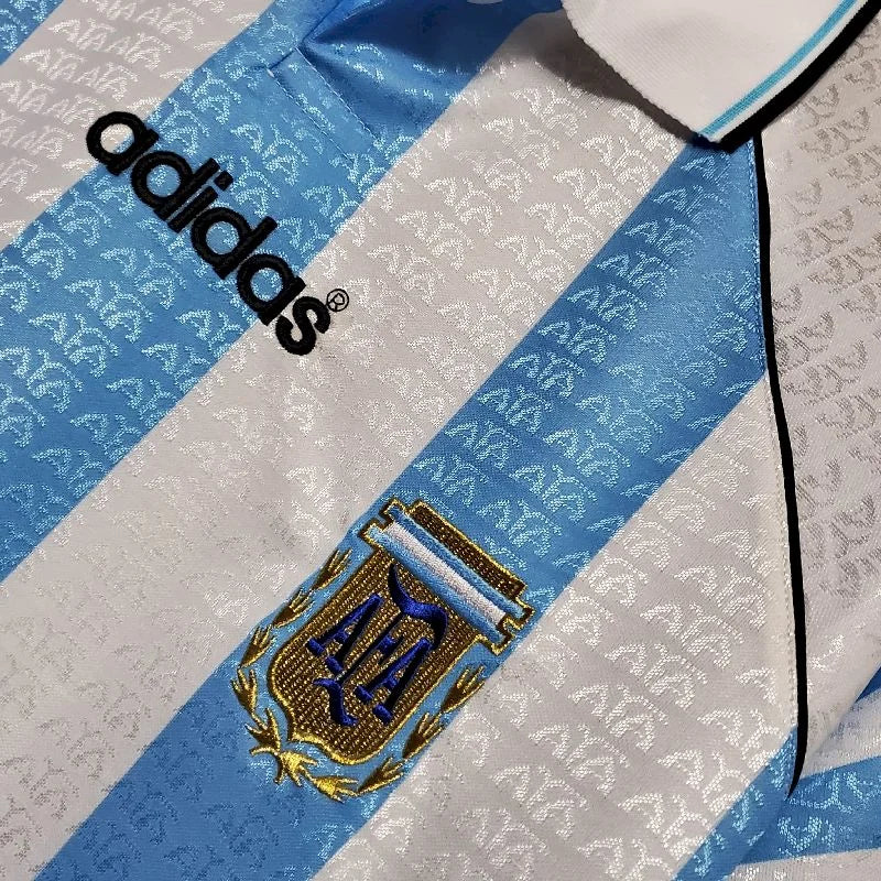 1996 Retro Argentina Home Jersey
