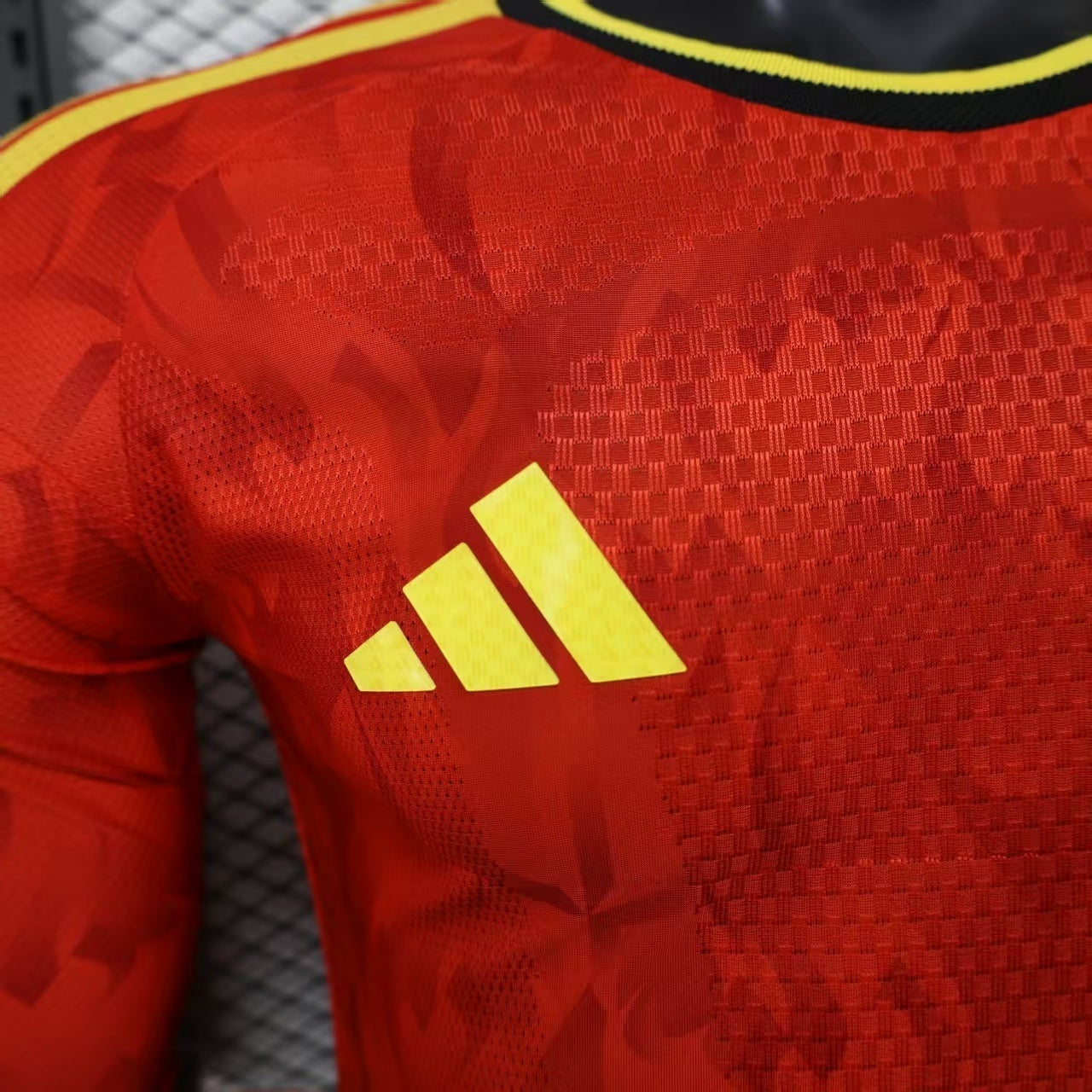 Maillot domicile Belgique Coupe du Monde 2026 manches longues version joueur