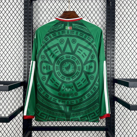 Kit Coppa del Mondo 2026 Messico Home Manica Lunga Versione Fan