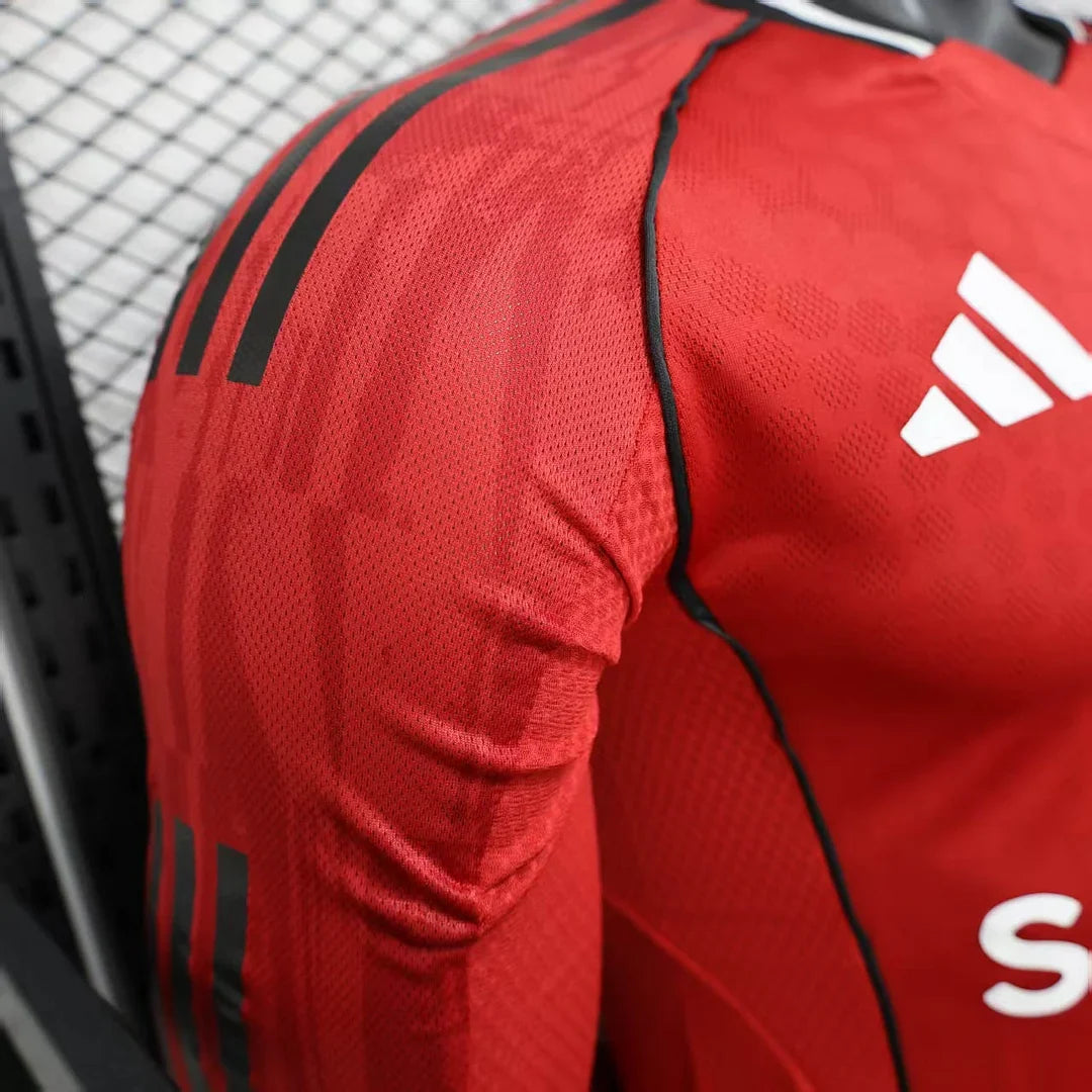 2025/2026 Manchester United Home Manica Lunga