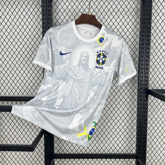 Maillot Blanc Édition Limitée Brésil « Jesus »