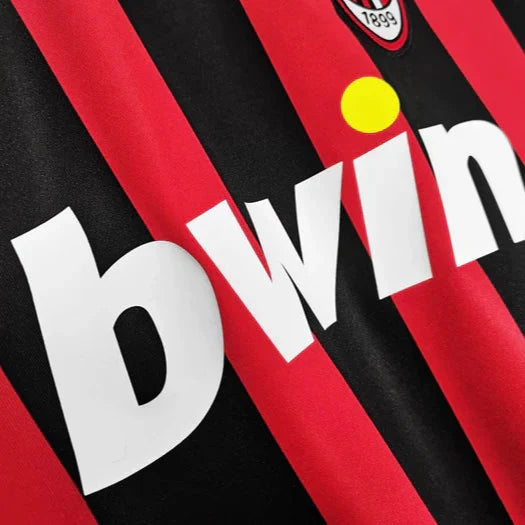 AC Milan Kit Casa Retrò 2007-2008 Manica Lunga