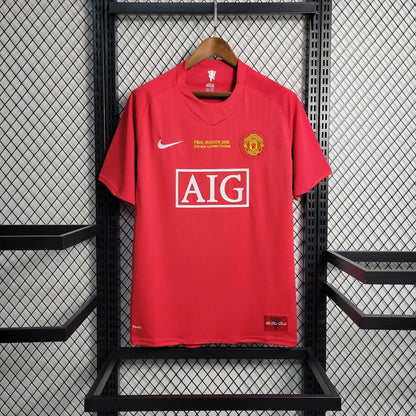 Maillot domicile rétro Manchester United Ligue des Champions 2007/2008