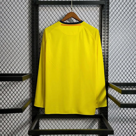 Maglia da calcio retro Barcellona da trasferta a manica lunga 2008-2009