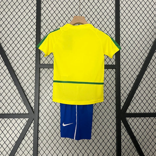 Maglia Brasile Home 2002 Taglia Bambino