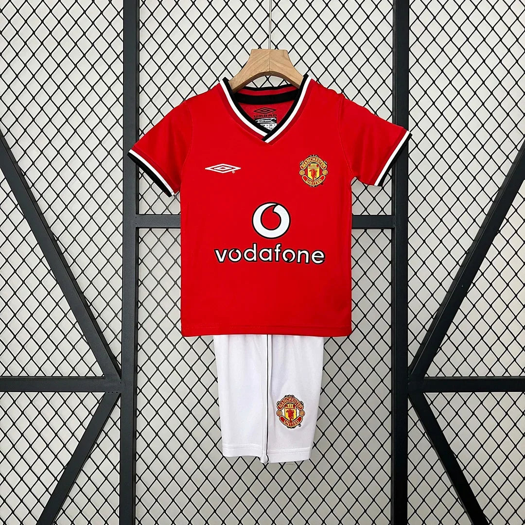 Maillot domicile Manchester United rétro 2000/2002 pour enfant