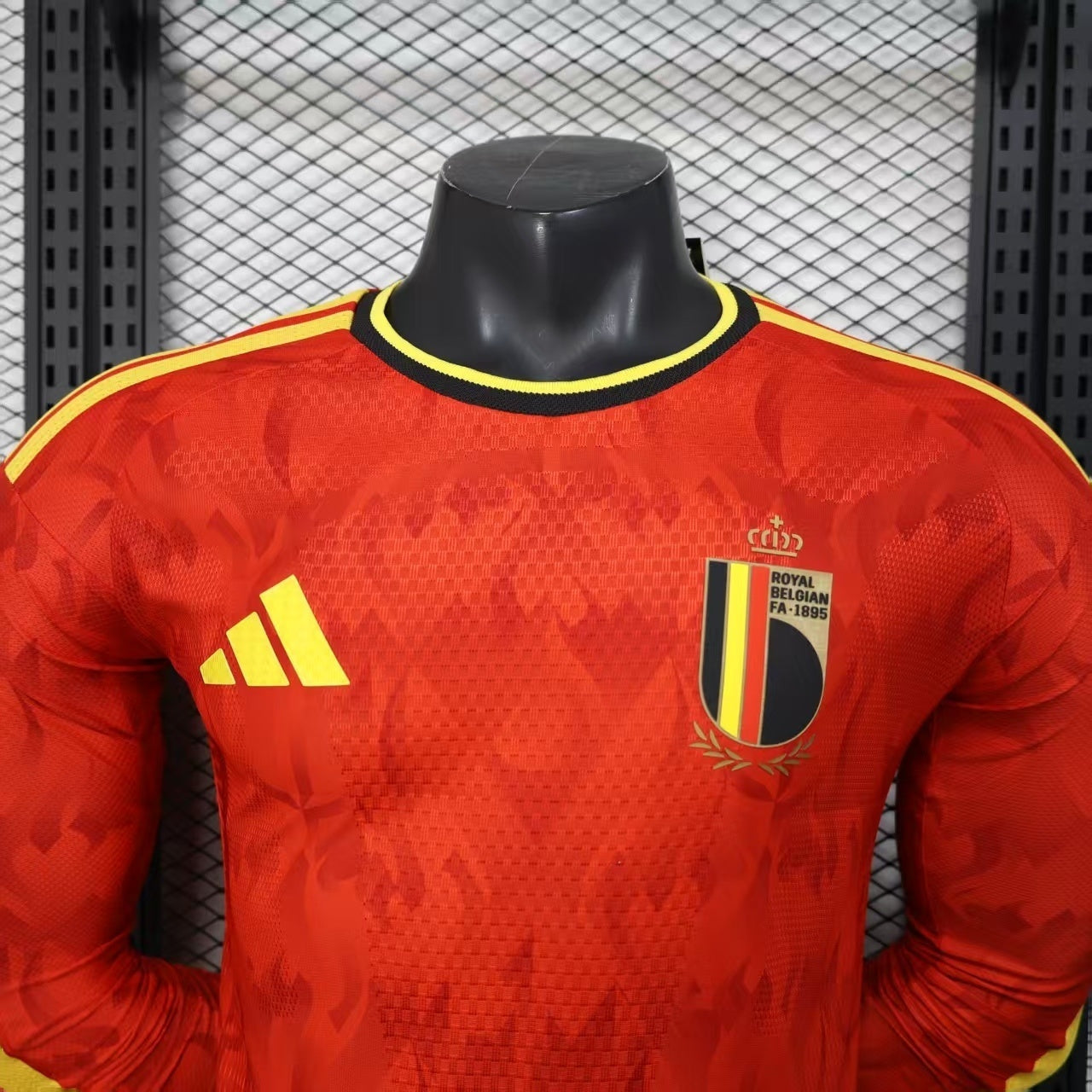 Maillot domicile Belgique Coupe du Monde 2026 manches longues version joueur