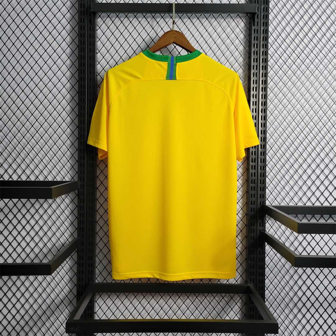2018 Retro Brazil Home Jersey