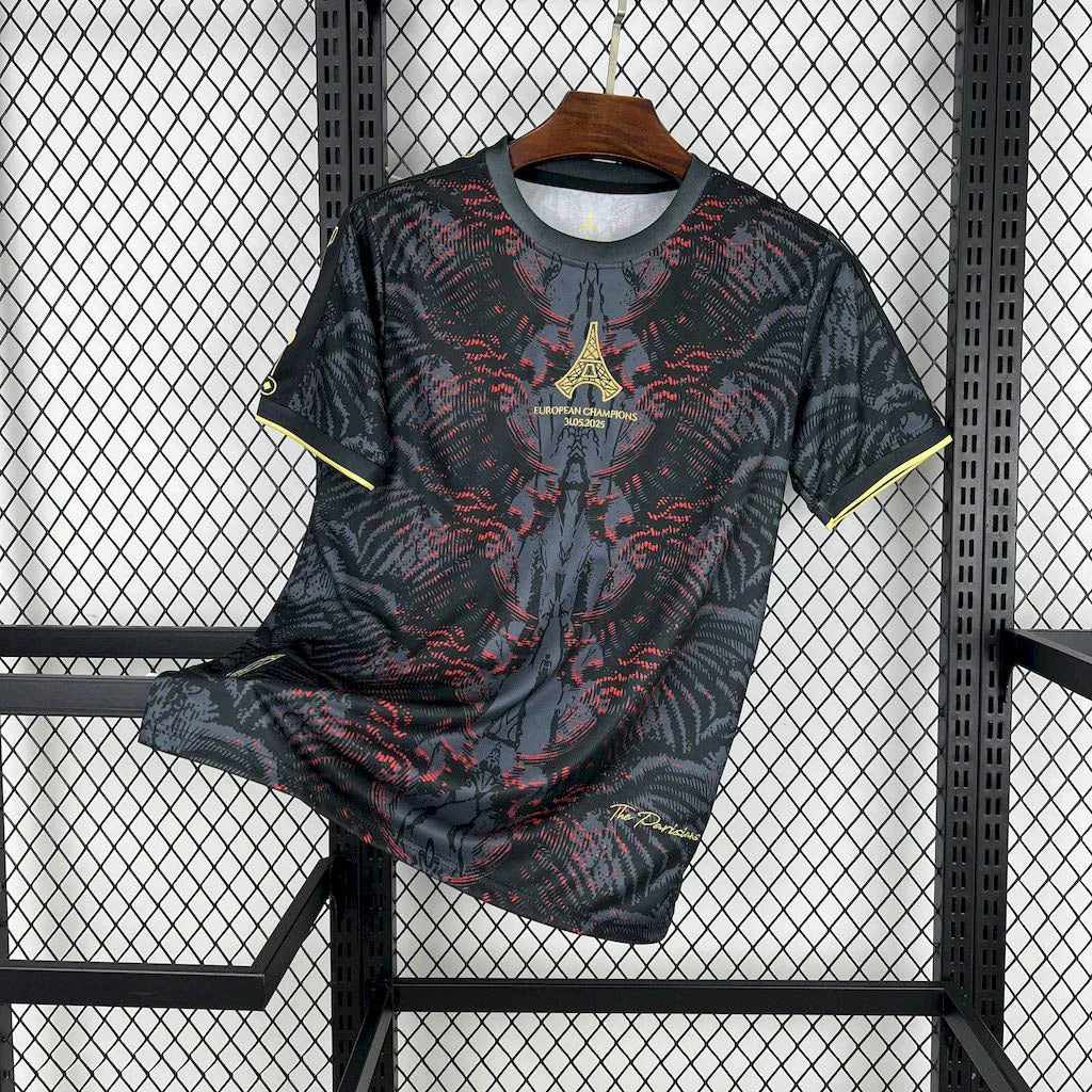 Maglia Nera "CAMPEONES DE EUROPA" in Edizione Limitata del PSG