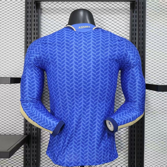 Divisa Italia Home Coppa del Mondo 2026 Manica Lunga Versione Giocatore