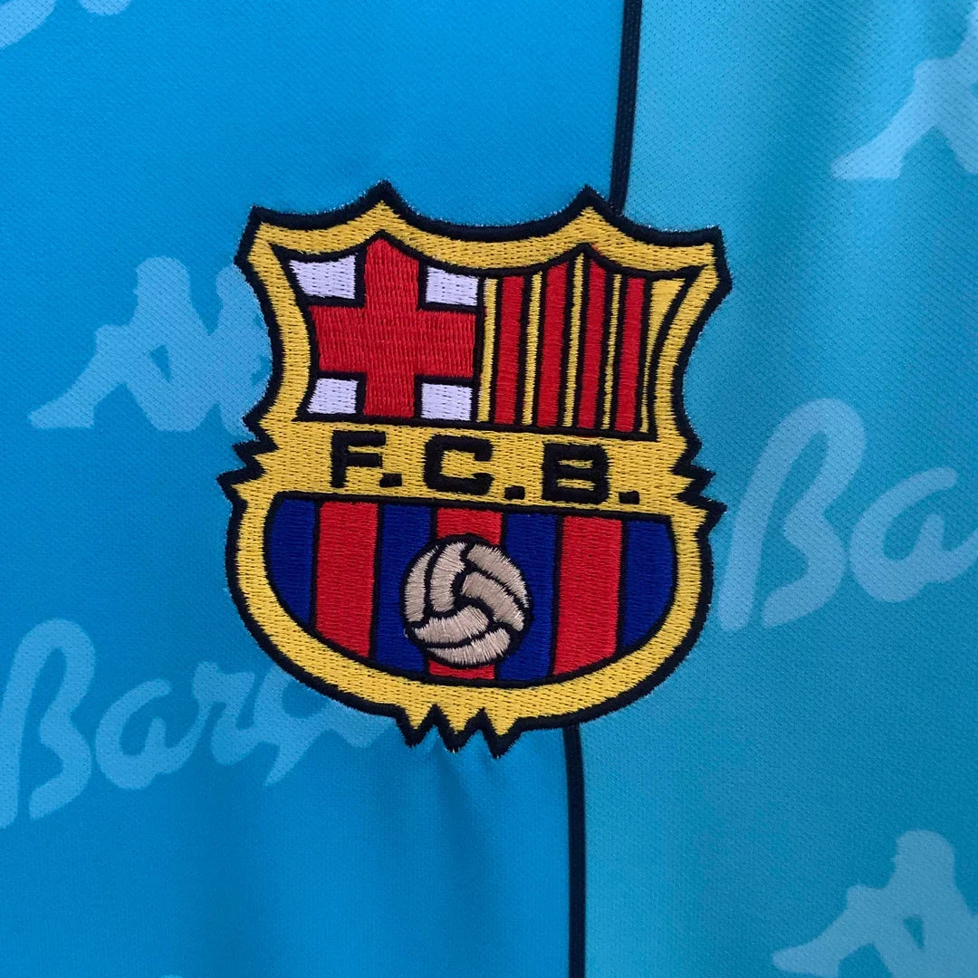 Maillot de foot rétro FC Barcelone extérieur 1995-1997 manches longues