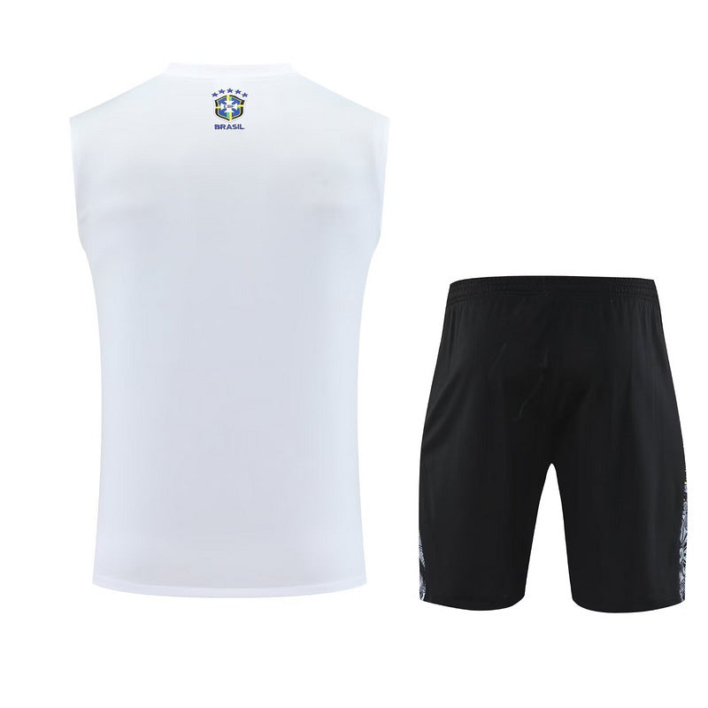 Ensemble débardeur blanc "Jesus" Brésil