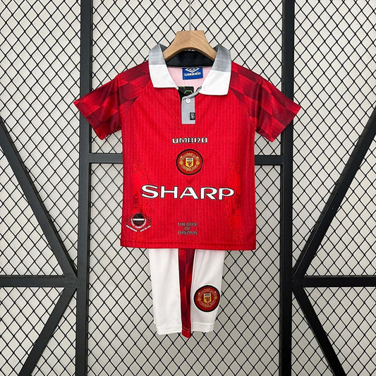 Maglietta Manchester United Home Bambino Taglia 1996/1998 Retro