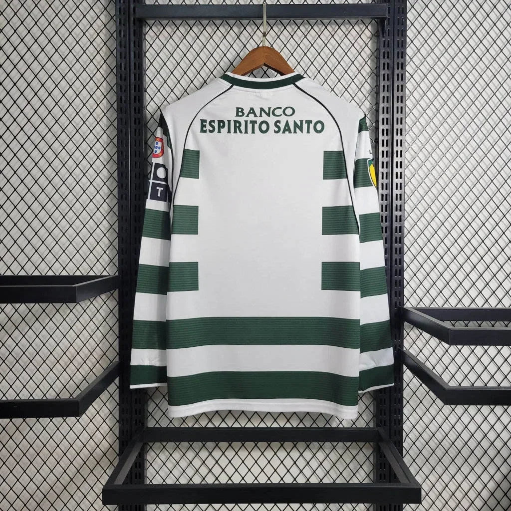 2001/2003 Retro Sporting Lisbon Home Jersey Long Sleeve