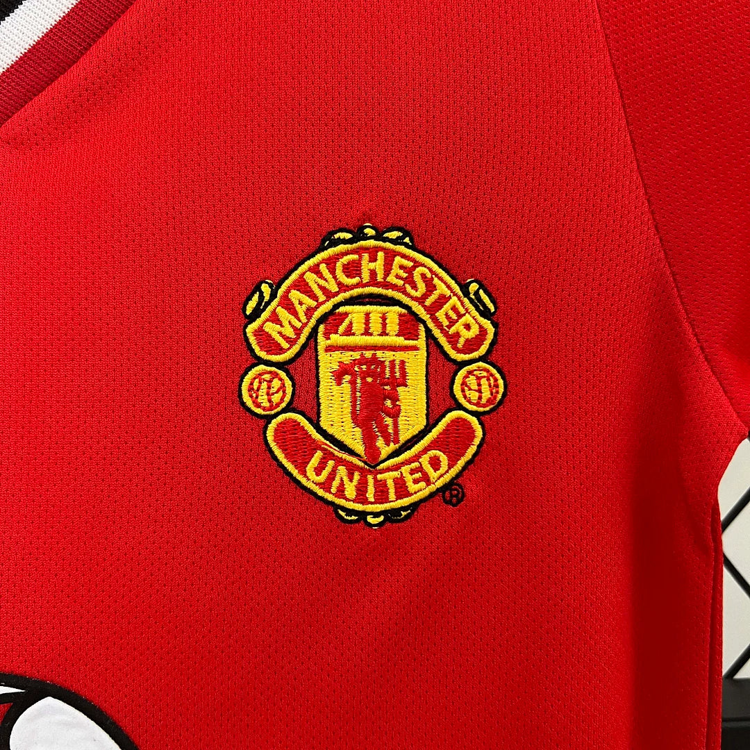 Maillot domicile Manchester United rétro 2000/2002 pour enfant