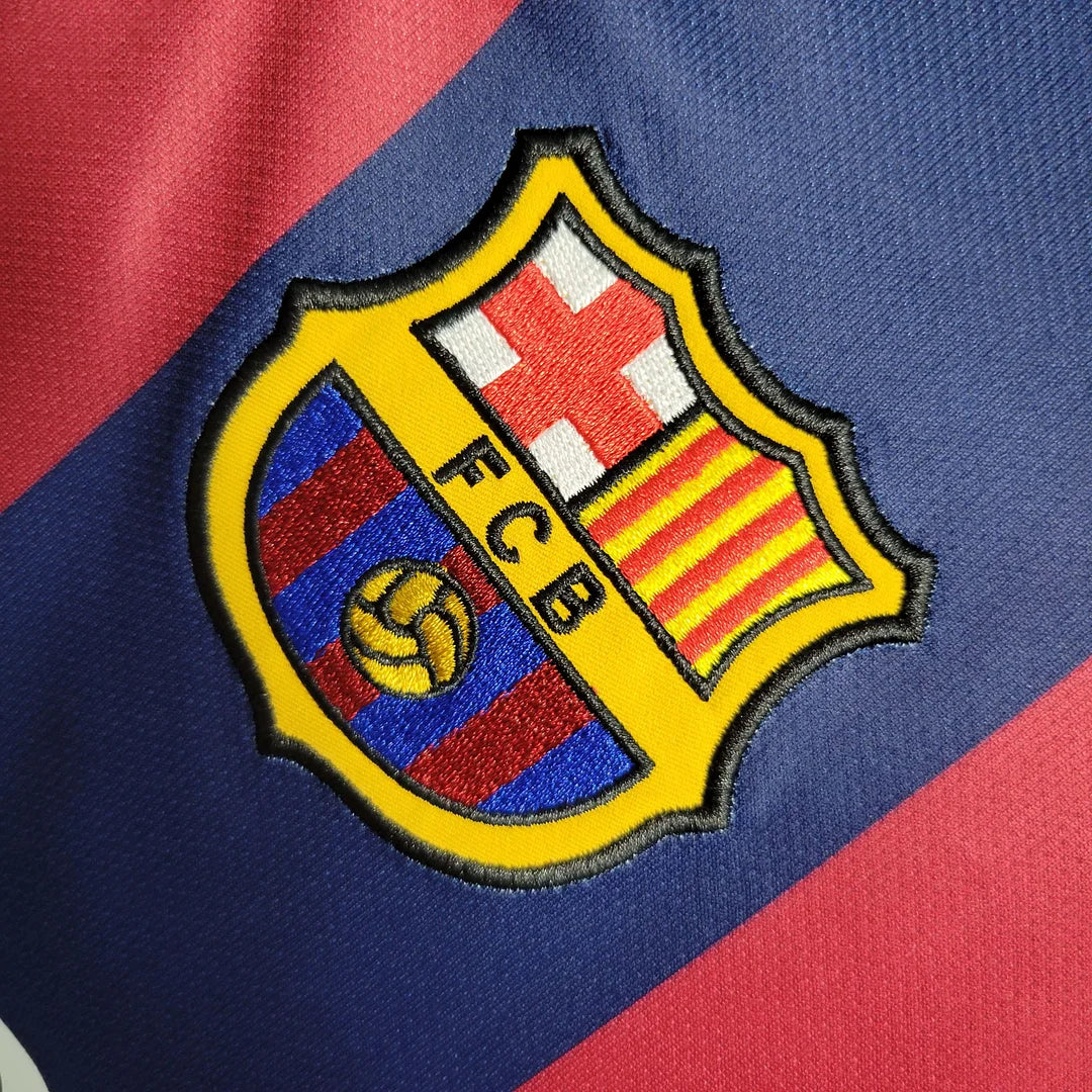 2014-2015 Retro Barcelona Home Jersey Long sleeve
