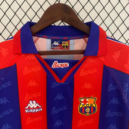 Maglia Home retrò Barcellona 1995-1997 a maniche lunghe