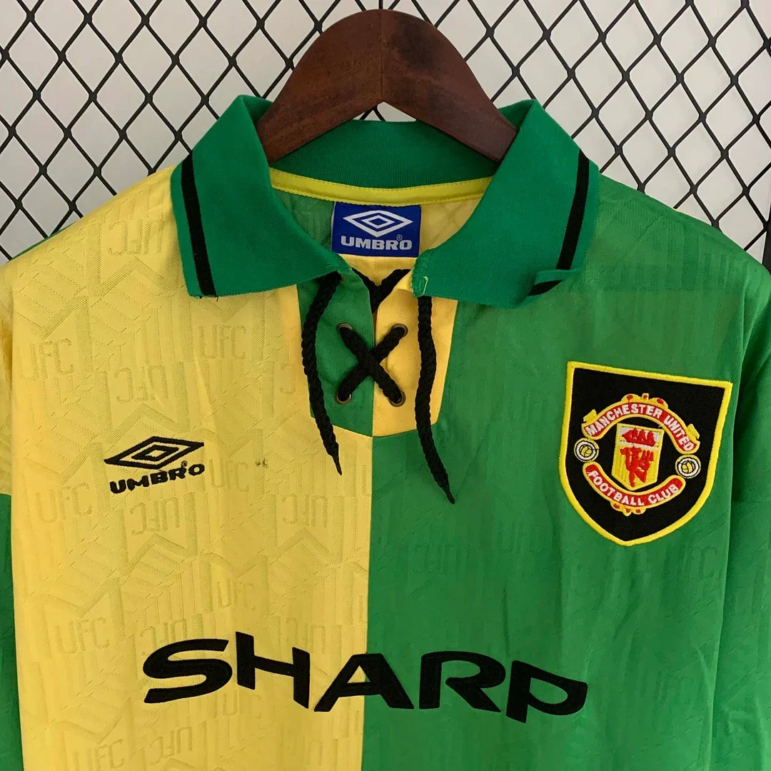 Maillot Rétro Manchester United Troisième Extérieur Manches Longues 1992/1994