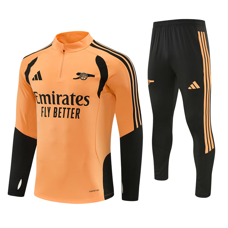 Tuta Arsenal arancione e nera 2026/2027