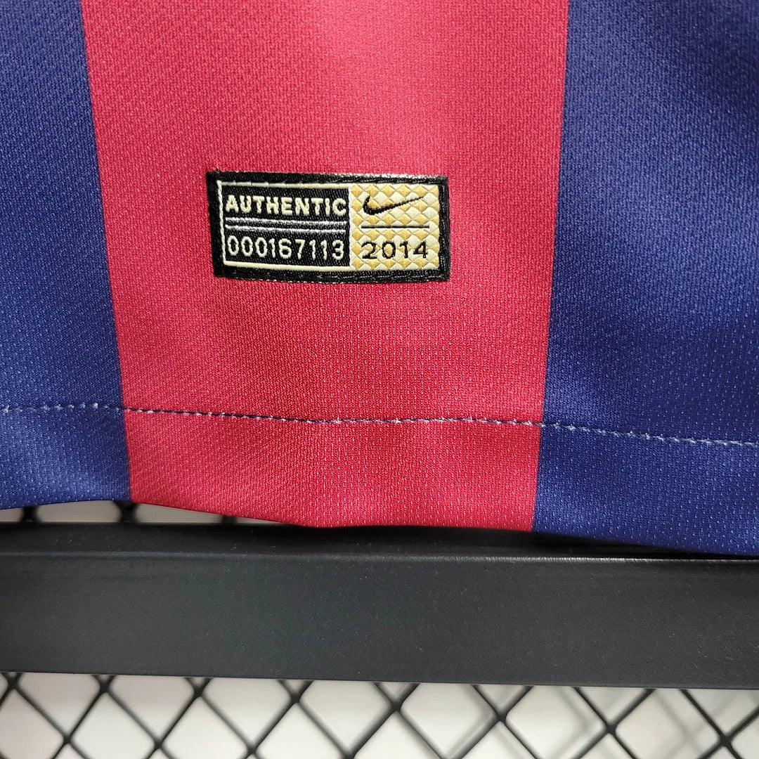 2014-2015 Retro Barcelona Home Jersey
