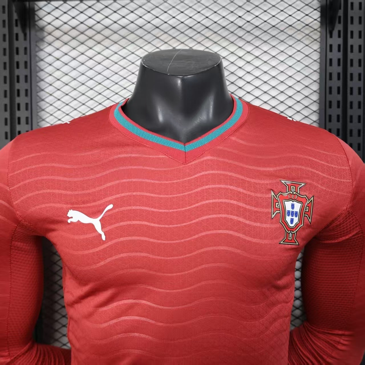 Maglia maniche lunghe versione giocatore Portogallo Home Coppa del Mondo 2026