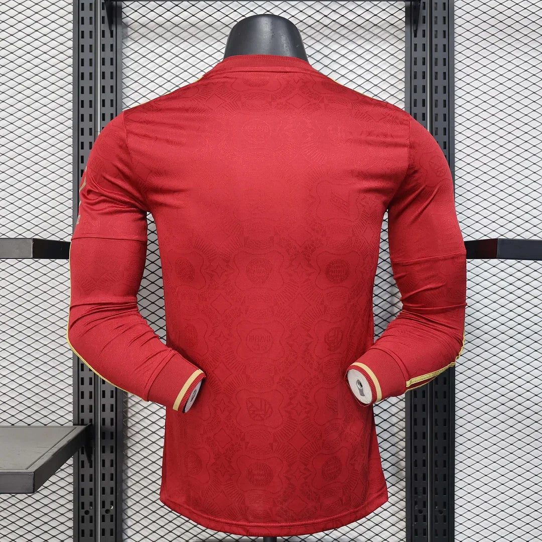 Bayern Munchen 2025/2026 125th Anniversary Edition Red Long Sleeve